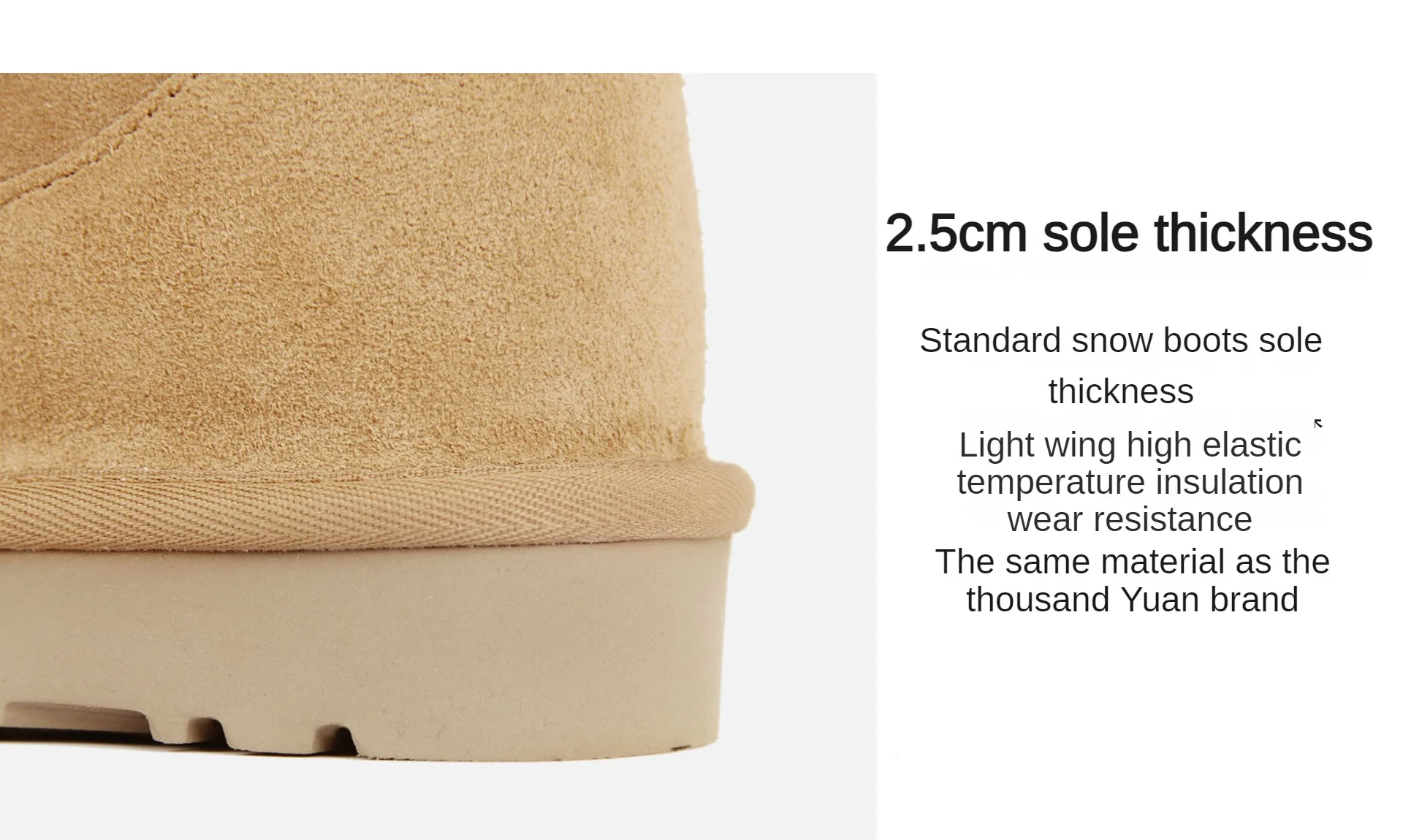 NO-LOGO Genuine Sheepskin Wool, Classic Mini Sheepskin Snow Boots, Chestnut Casual Warm Boots for Women Platform Boots