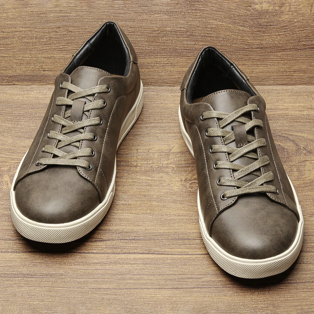 Men's casual shoes 2025 brand fashion comfortable leather shoes men