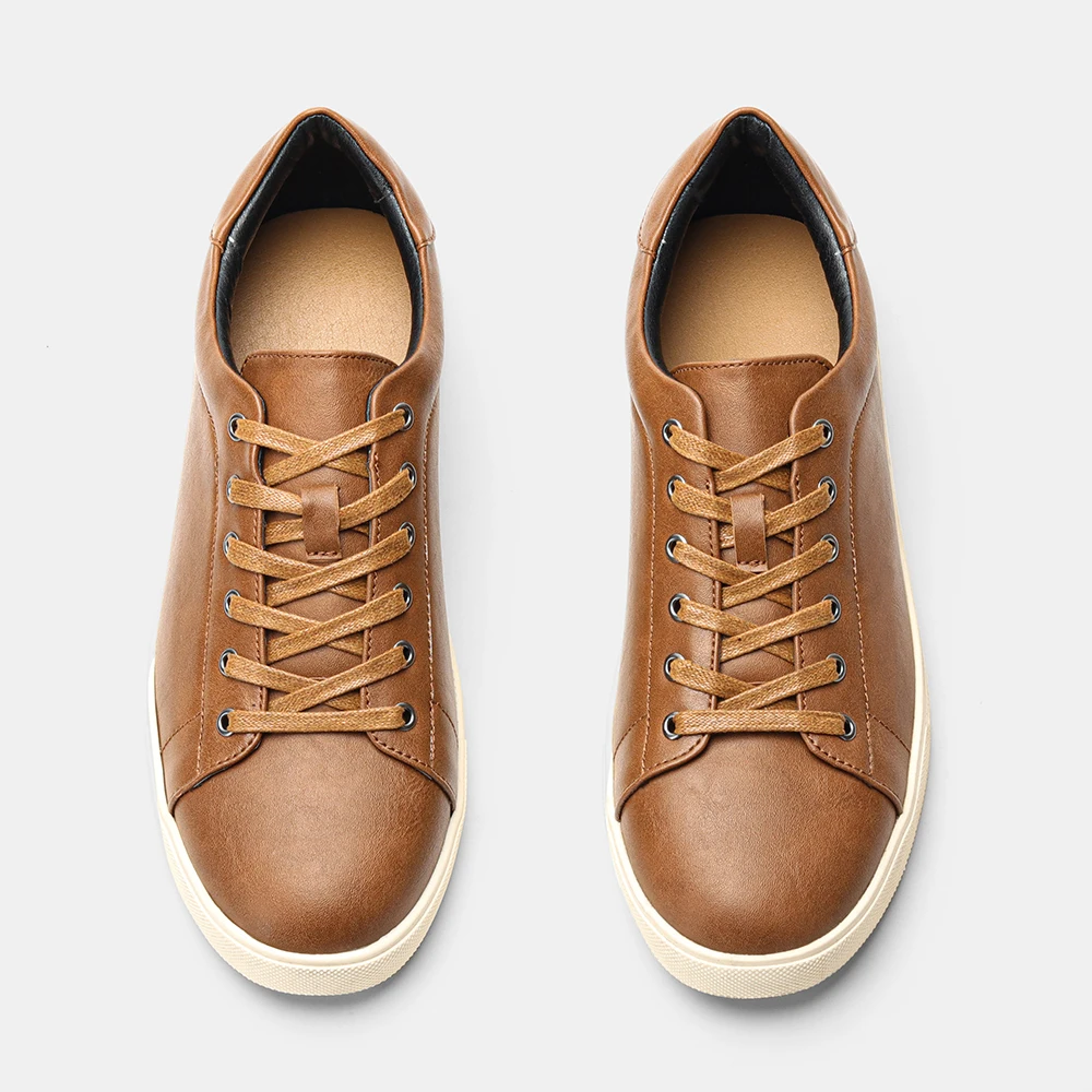 Men's casual shoes 2025 brand fashion comfortable leather shoes men