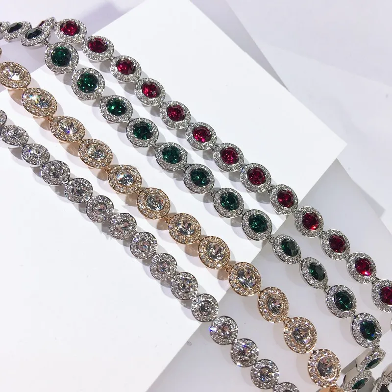 Silver Gold Color Angelic Pave Bracelet for Women Wedding Friends Party Bangles Genuine Crystals from Austria Jewelry