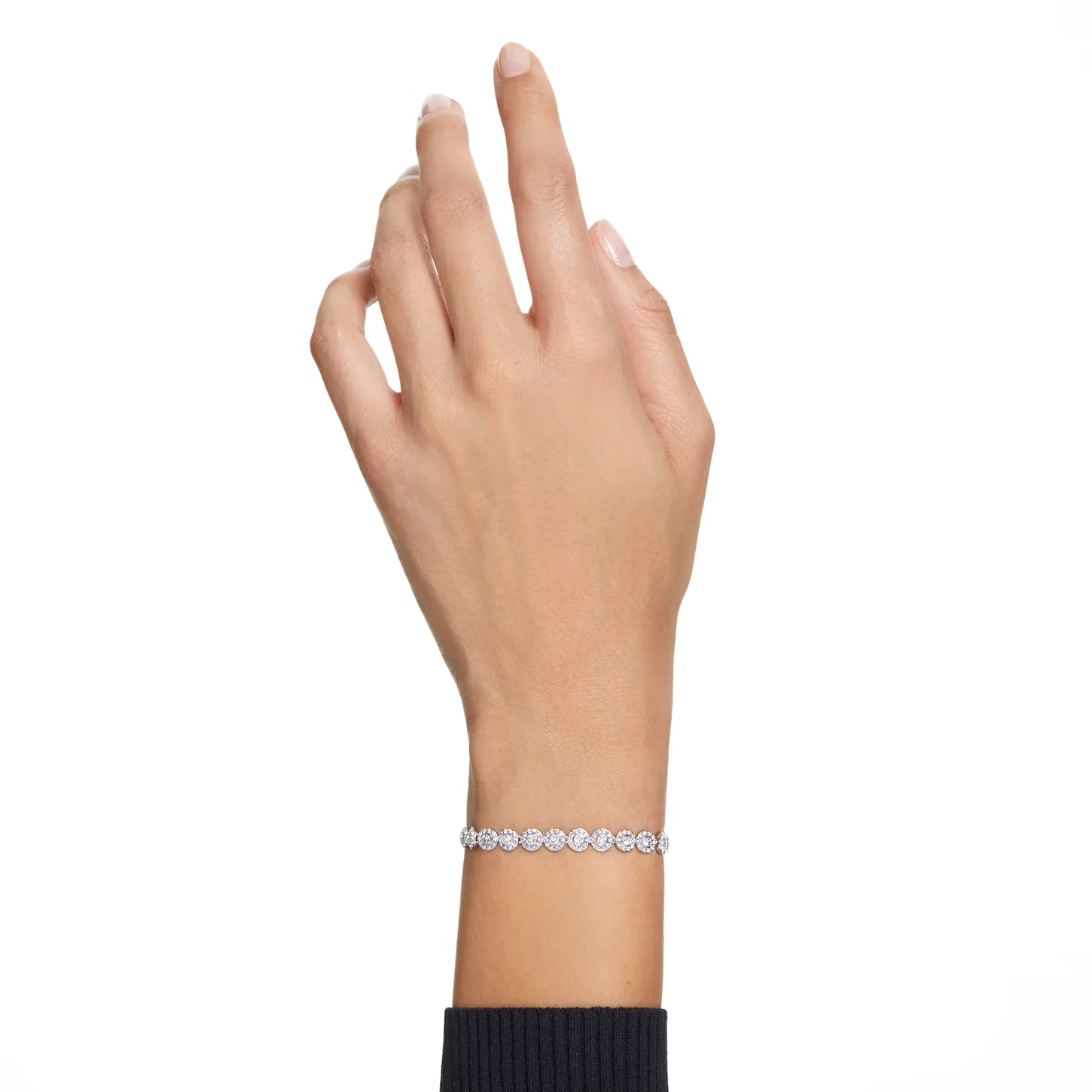 Silver Gold Color Angelic Pave Bracelet for Women Wedding Friends Party Bangles Genuine Crystals from Austria Jewelry
