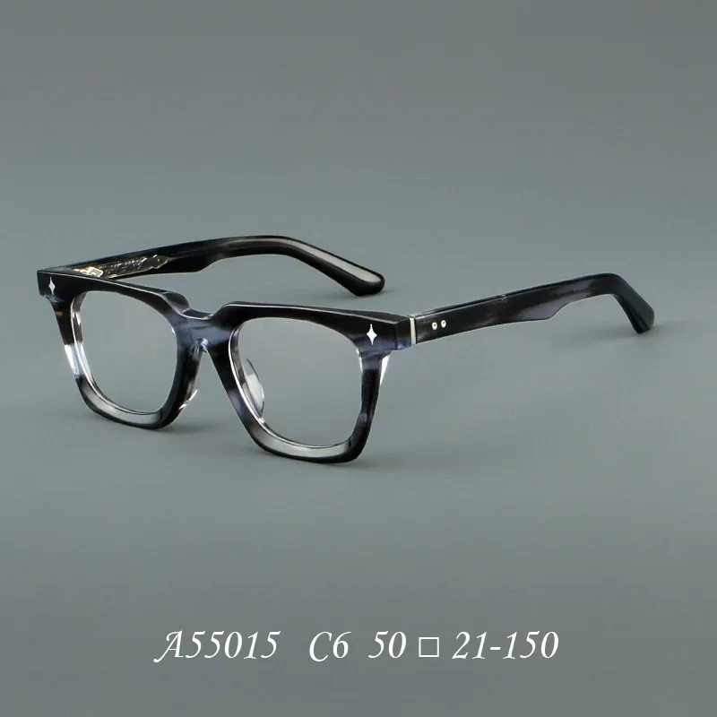 Retro Board Frame Fashionable Square Men's And Women's Glasses Frame High-quality Optical Prescription Frame 55015