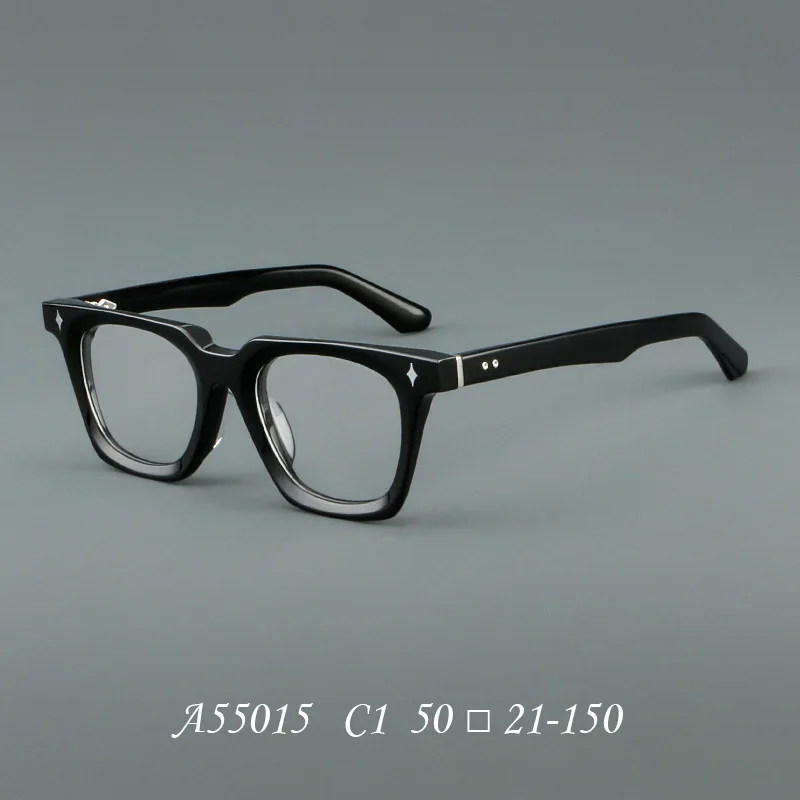 Retro Board Frame Fashionable Square Men's And Women's Glasses Frame High-quality Optical Prescription Frame 55015