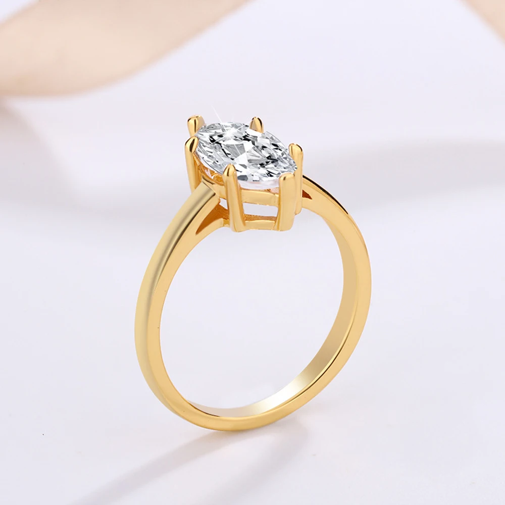1CT 2CT 3CT Marquise Cut Solitaire Moissanite Engagement Ring For Women 925 Sterling Silver 6 Prong Wedding Band With Certified