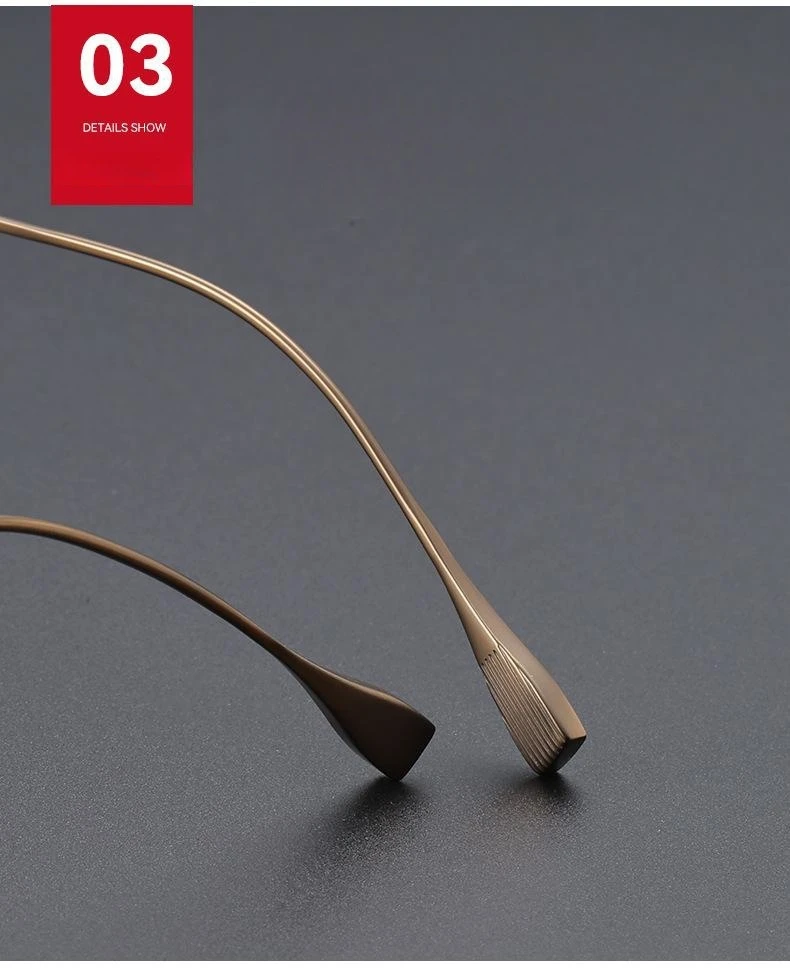 FIRADA Fashion Comfortable Glasses Retro Pure Titanium Eyewear Luxury Optical Prescription Eyeglasses Frame For Men Women 184-C