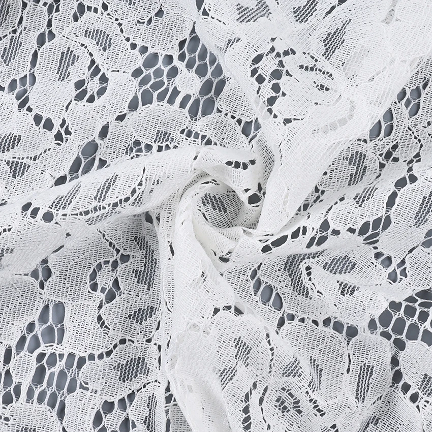 Linad Elegant Embroidery Puff Sleeve White Shirts Summer Sexy Hollow Out Lace Blouse Casual Sand Collar Top 2025 Vintage Shirts