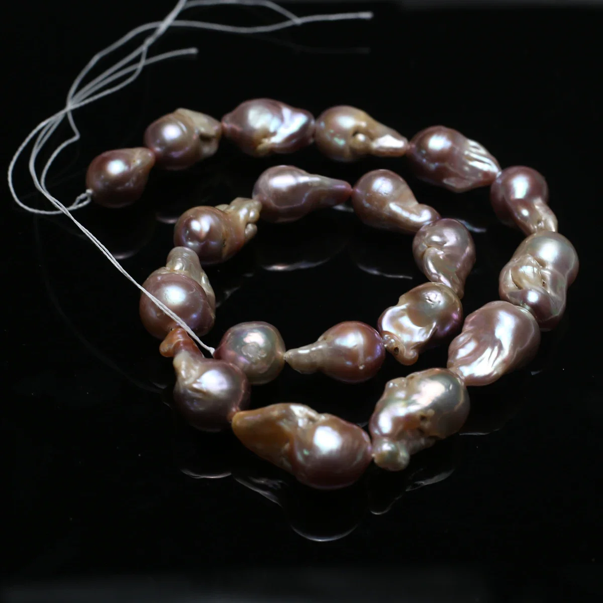 25x13mm 6A Sparkling Clean BaroqueNatural Freshwater Yellow Fishtail Pearl Bead Jewelry Make DIY Necklace Bracelet Accessories