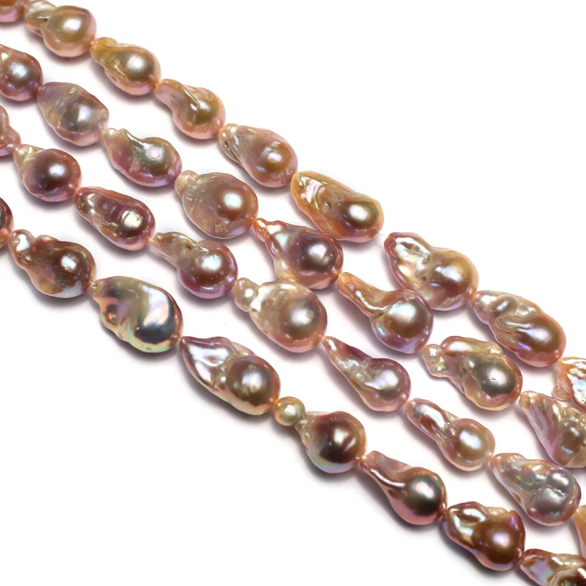 25x13mm 6A Sparkling Clean BaroqueNatural Freshwater Yellow Fishtail Pearl Bead Jewelry Make DIY Necklace Bracelet Accessories