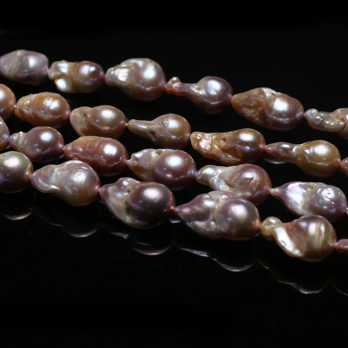 25x13mm 6A Sparkling Clean BaroqueNatural Freshwater Yellow Fishtail Pearl Bead Jewelry Make DIY Necklace Bracelet Accessories
