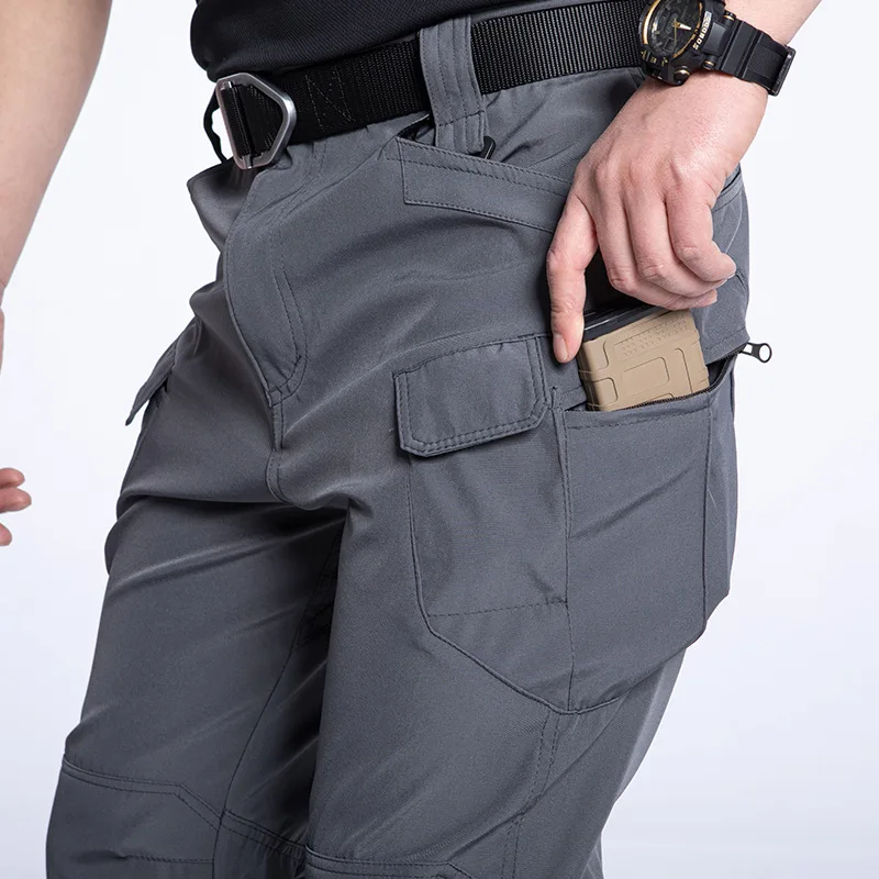 Outdoor Assault Pants with Thickened Fleece for Men Waterproof and Warm Various Colors of Casual Work Pants Hiking Pants