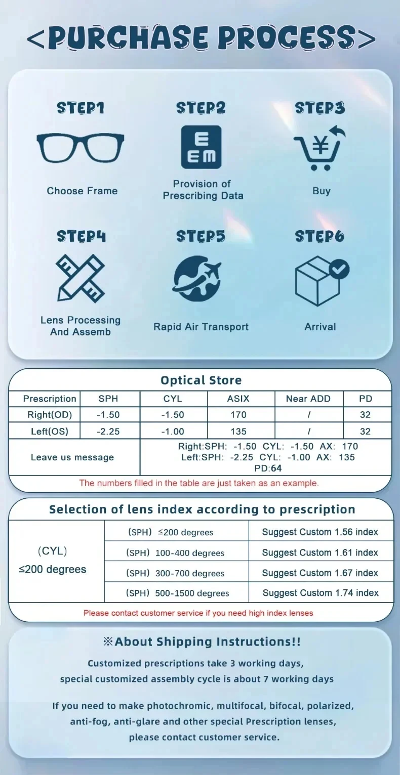 Gatenac Handmade Reading Glasses Women Photochromic Anti Blue Light Prescription Glasses Frame Men Myopia Progressive Eyewear