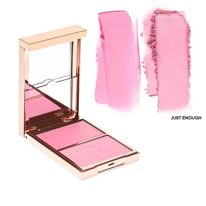 Brand Two-tone Natural Matte Cream Blush Shimmer Contour Blusher Blush Powder Longlasting Waterproof Face Blusher Cosmetics