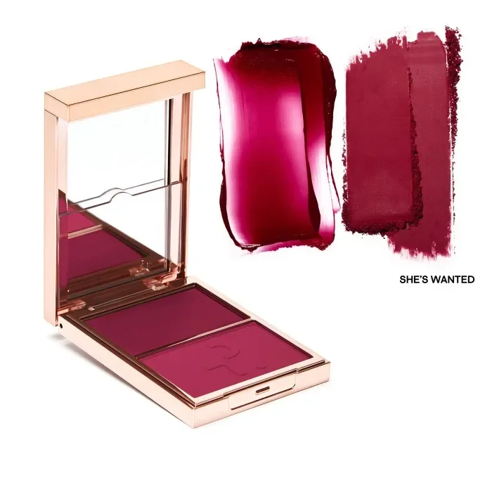 Brand Two-tone Natural Matte Cream Blush Shimmer Contour Blusher Blush Powder Longlasting Waterproof Face Blusher Cosmetics