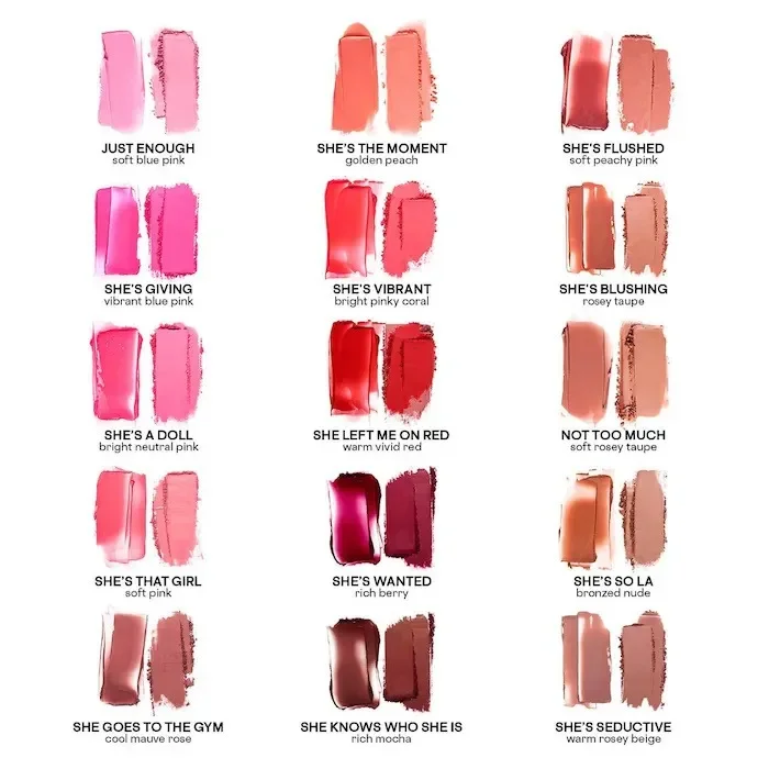 Brand Two-tone Natural Matte Cream Blush Shimmer Contour Blusher Blush Powder Longlasting Waterproof Face Blusher Cosmetics