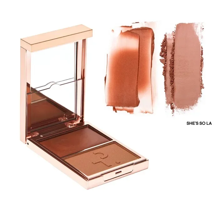 Brand Two-tone Natural Matte Cream Blush Shimmer Contour Blusher Blush Powder Longlasting Waterproof Face Blusher Cosmetics