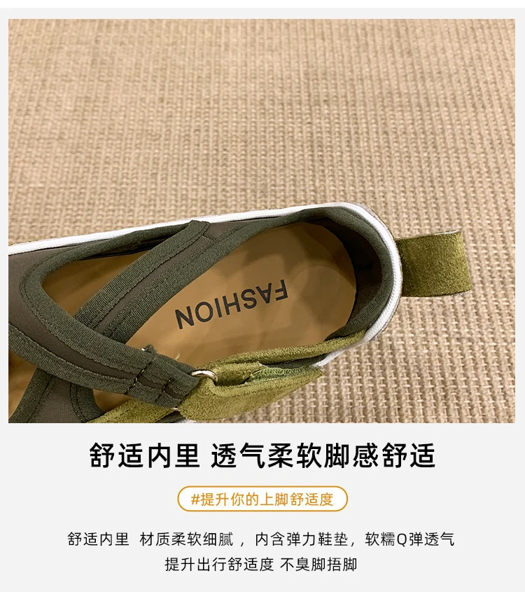 Women's 2026 New Tabi Ballet Flats Cross Strap Buckle Soft Leather Casual Shoes for Women Daily Outdoor Street Wear All Seasons