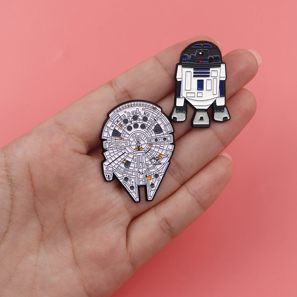 50pcs Mix Wholesale Enamel Pins Set Brooches for Backpacks Cartoon Movie Badges for Fans