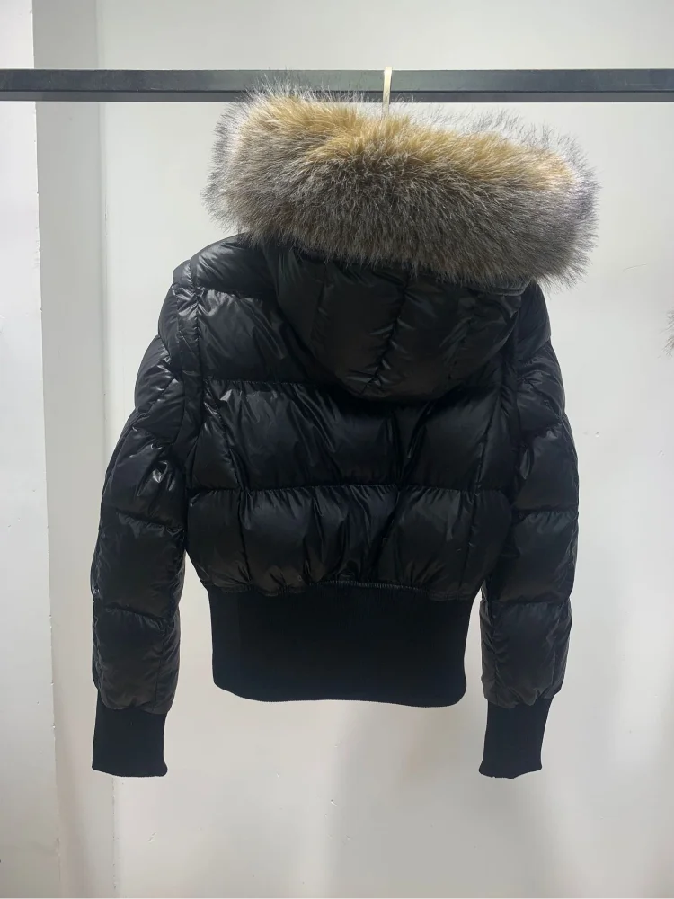 Y2K Retro Slim Women's Autumn and Winter Title Seamed Cotton Jacket Faux Fur Collar Long Sleeve Jacket 2025 New Jacket