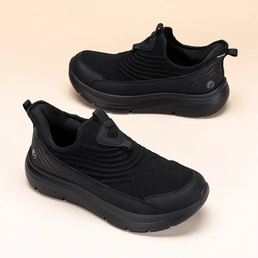 FitVille Wide Men'S Slip-On Walking Shoes Breathable Lightweight Non-Slip Casual Sneakers For All-Day Standing For Swollen Feet