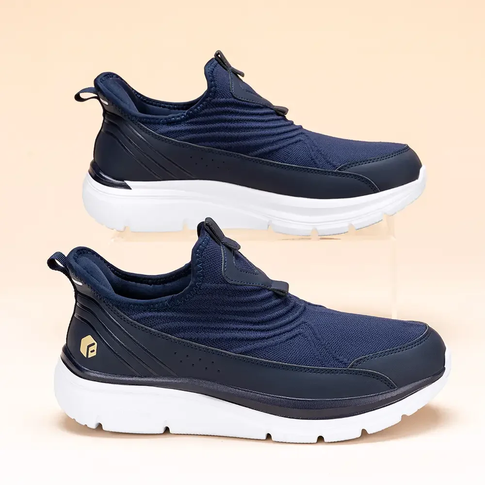 FitVille Wide Men'S Slip-On Walking Shoes Breathable Lightweight Non-Slip Casual Sneakers For All-Day Standing For Swollen Feet
