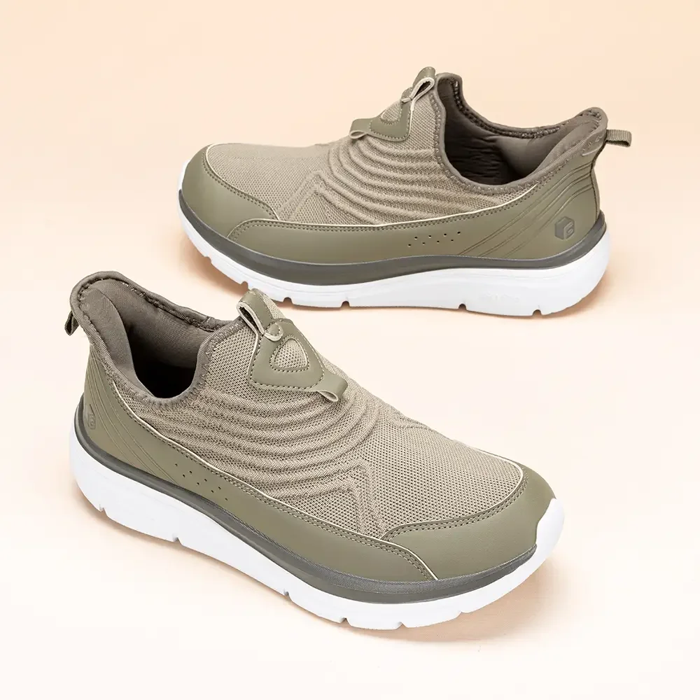 FitVille Wide Men'S Slip-On Walking Shoes Breathable Lightweight Non-Slip Casual Sneakers For All-Day Standing For Swollen Feet