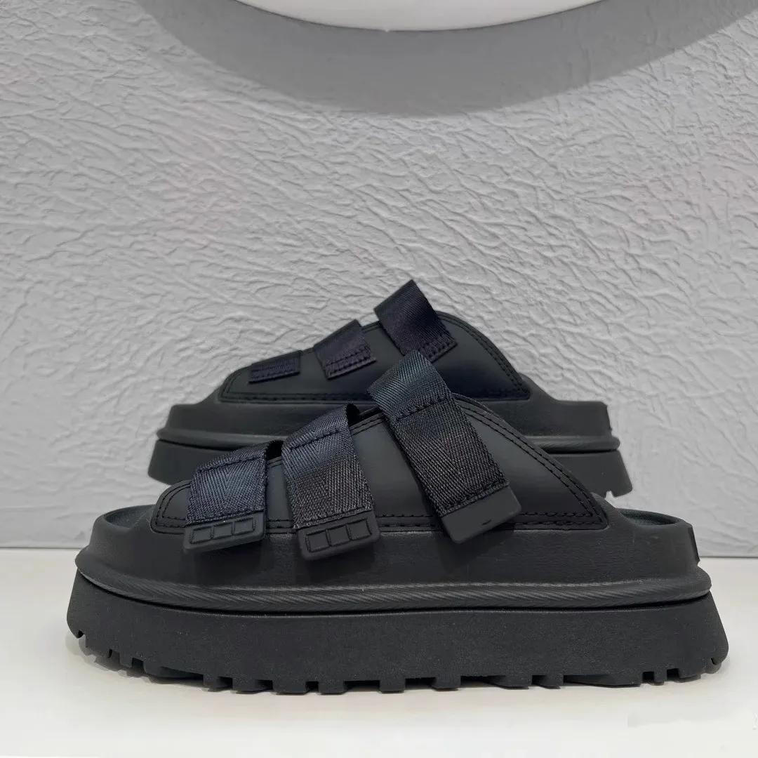 2025 Summer Women's Platform Sandals – Fashionable Slip-On Thick Sole Slide Shoes for Beach, Casual, and Outdoor Wear
