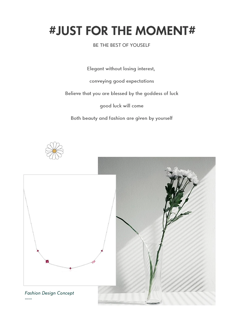 MODIAN 925 Sterling Silver Rainbow Colorful Zirconia Pendant Necklace Shiny Geometric Chain Neck For Women Party Jewelry Gift