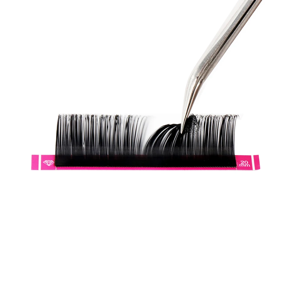 RUJADE 5 Trays 5-25mm Volume Individual Eyelash Extension Matte Black 0.03 0.05 0.07 Cashmere Lash Tray Supplies Soft Silk Lash