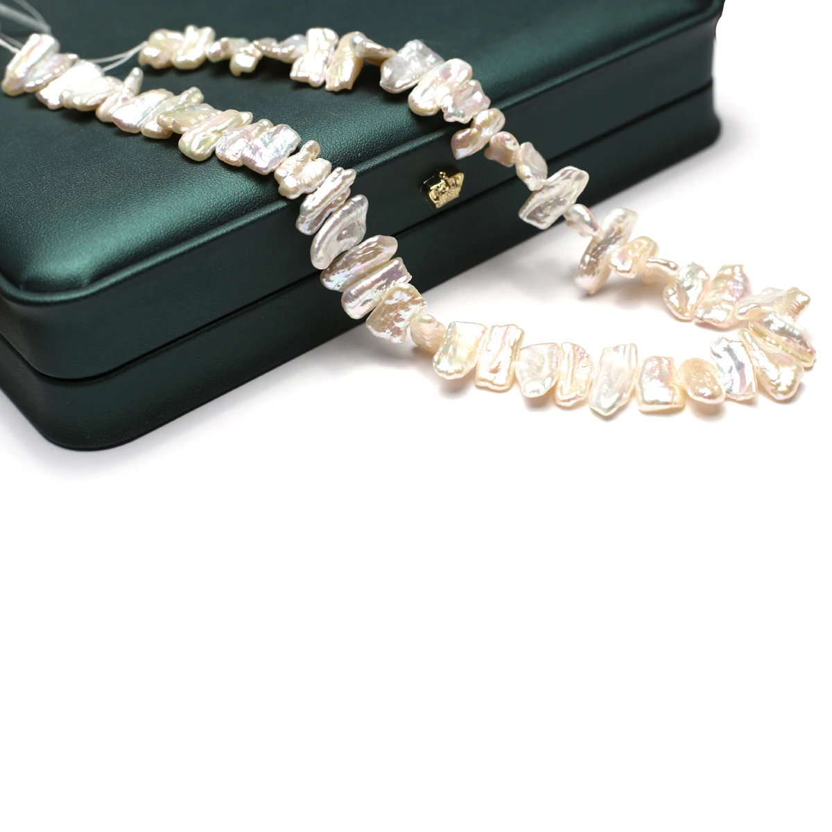 8x16mm5A Flawless Natural Freshwater Baroque White Pipa Isolated Bead Women Gift Jewelry Make DIY Necklace Bracelet Accessories