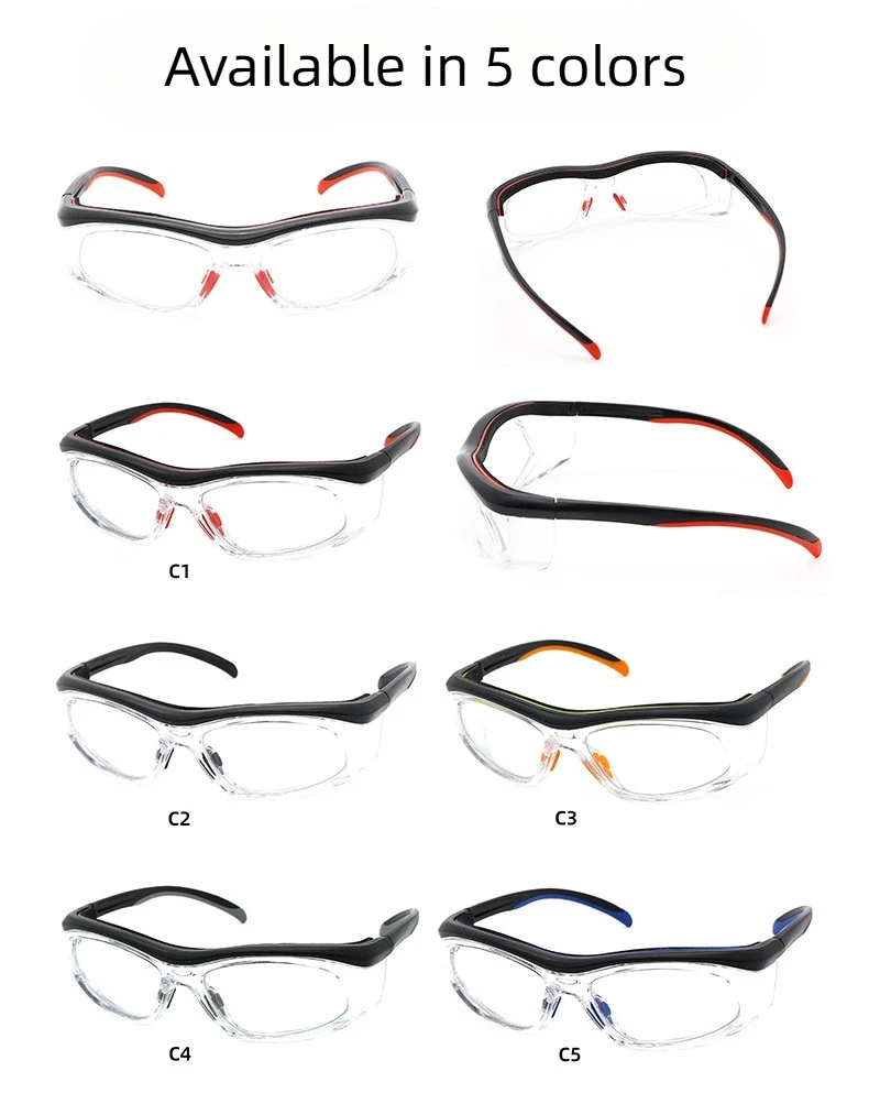 CLLOIO Safety Glasses with Prescription Impact Resistant Industrial Optical Glasses Construction Laboratory Splash Proof Goggles