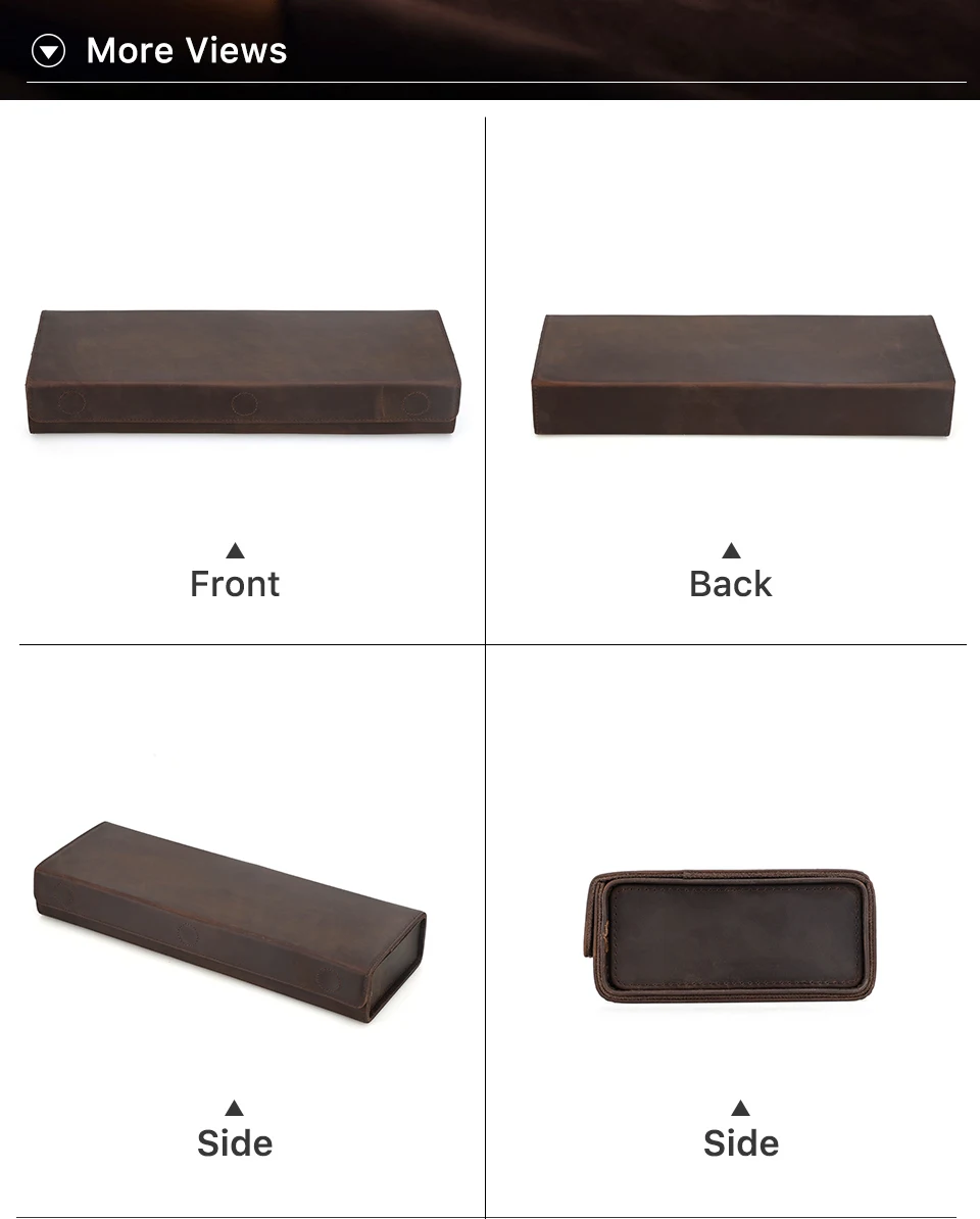 Retro Genuine Leather 2/3/4/6/8 Grids Eyeglasses Storage Box Sunglasses Glasses Display Case Family Travel Sunglasses Organizer