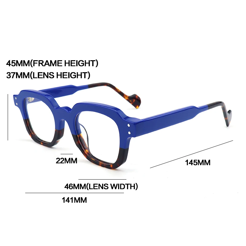 Gatenac Acetate Reading Glasses Handmade Photochromic Anti Blue Light Prescription Glasses Frame Men Progressive Myopia Eyewear