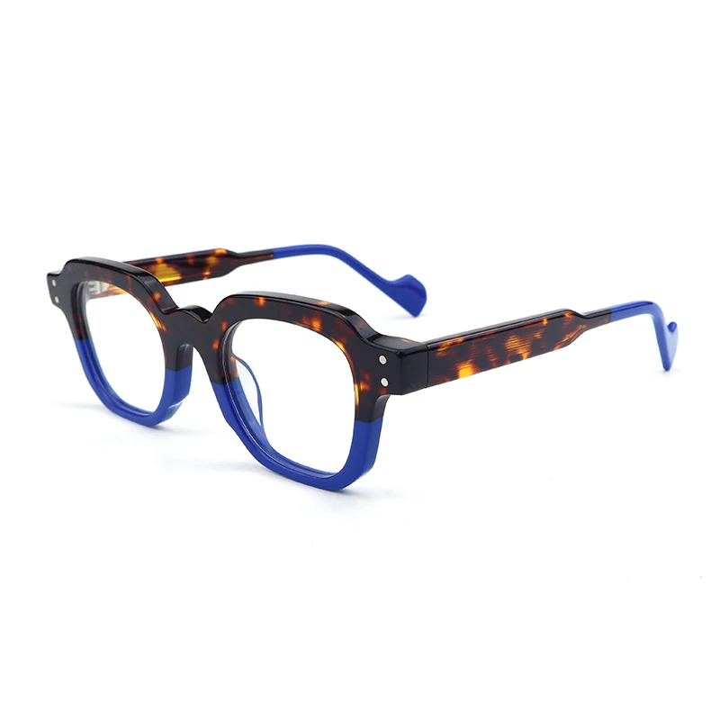 Gatenac Acetate Reading Glasses Handmade Photochromic Anti Blue Light Prescription Glasses Frame Men Progressive Myopia Eyewear
