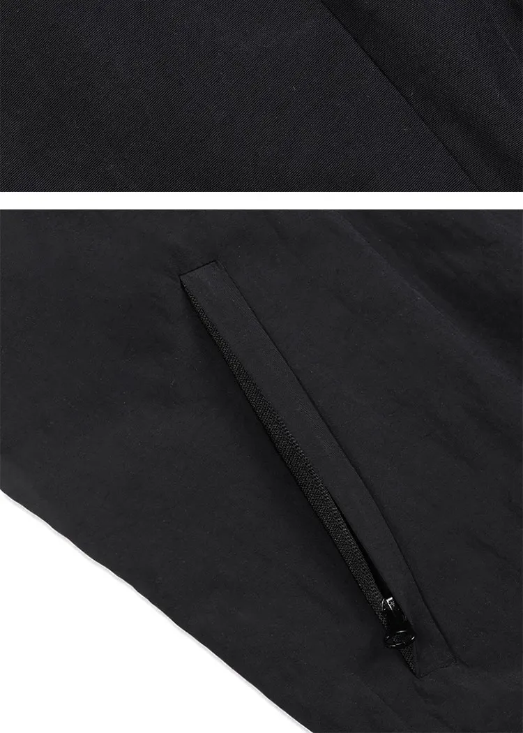 Jinx Team Black Jacket Unisex Windbreaker Sports Coat Men Women Loose Track Activewear Long Sleeve Top Embroidery Y2k Outerwears