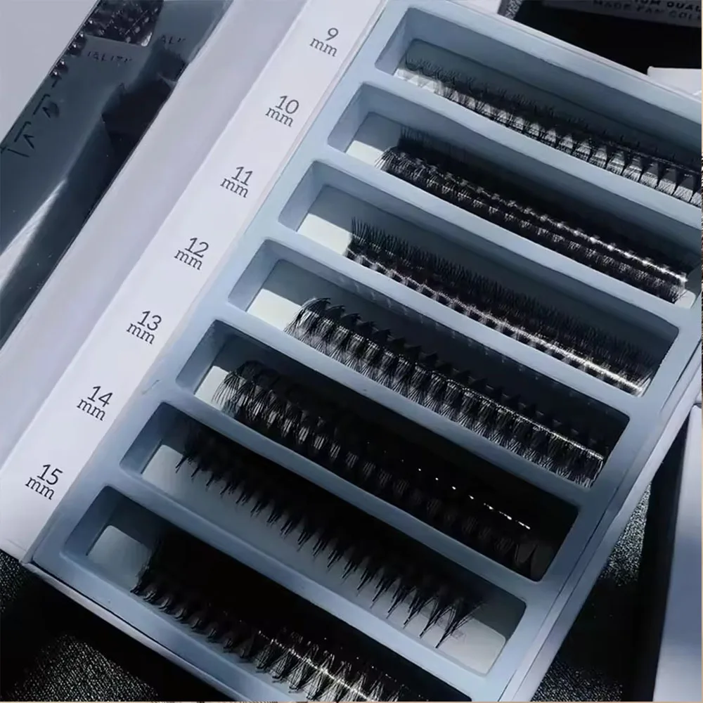 1600 Fans 0.05 Handmade 8-30D Rapid Mega Storage Lash Tray Premade Pointy Base Promade Volume Fans Sharp Pointy Stem Loose Fan