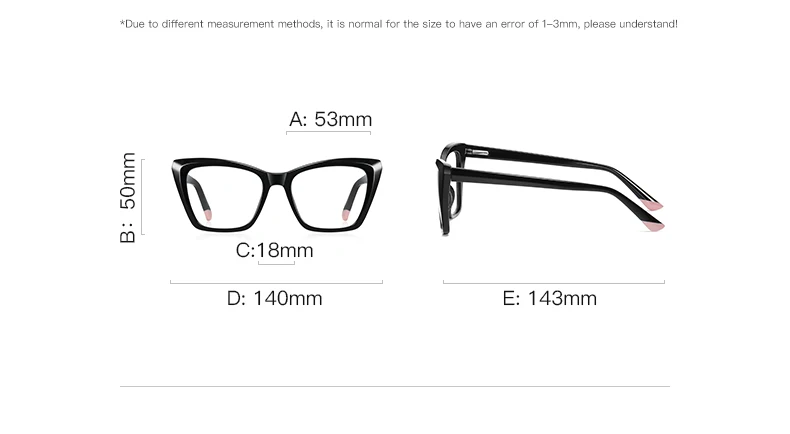 Vicky Square Simple Fashion Lady Anti-blue Light Reading Glasses women Myopia Hyperopia Can Be Customized Prescription PFD2150