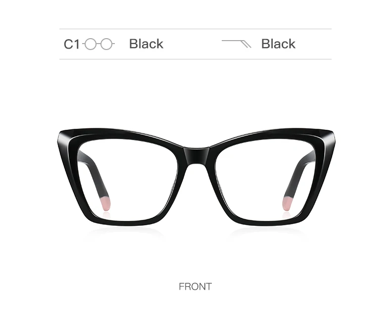 Vicky Square Simple Fashion Lady Anti-blue Light Reading Glasses women Myopia Hyperopia Can Be Customized Prescription PFD2150