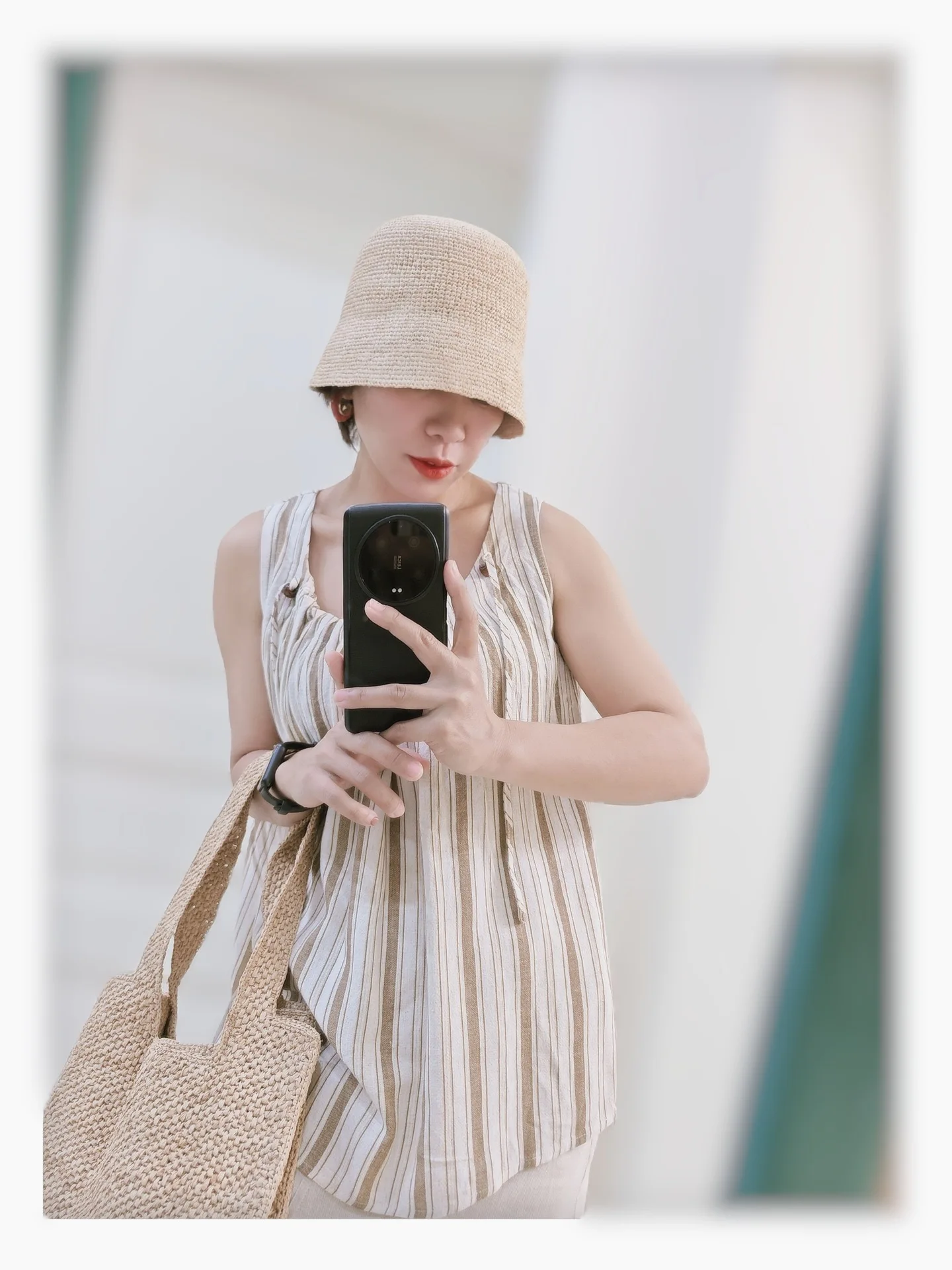 Fashion Raffia Fine Needle Luxury Bucket Hat For Women Summer Sun Shading Fisherman Hat Designer Wide Brim Basin Hat K Pop