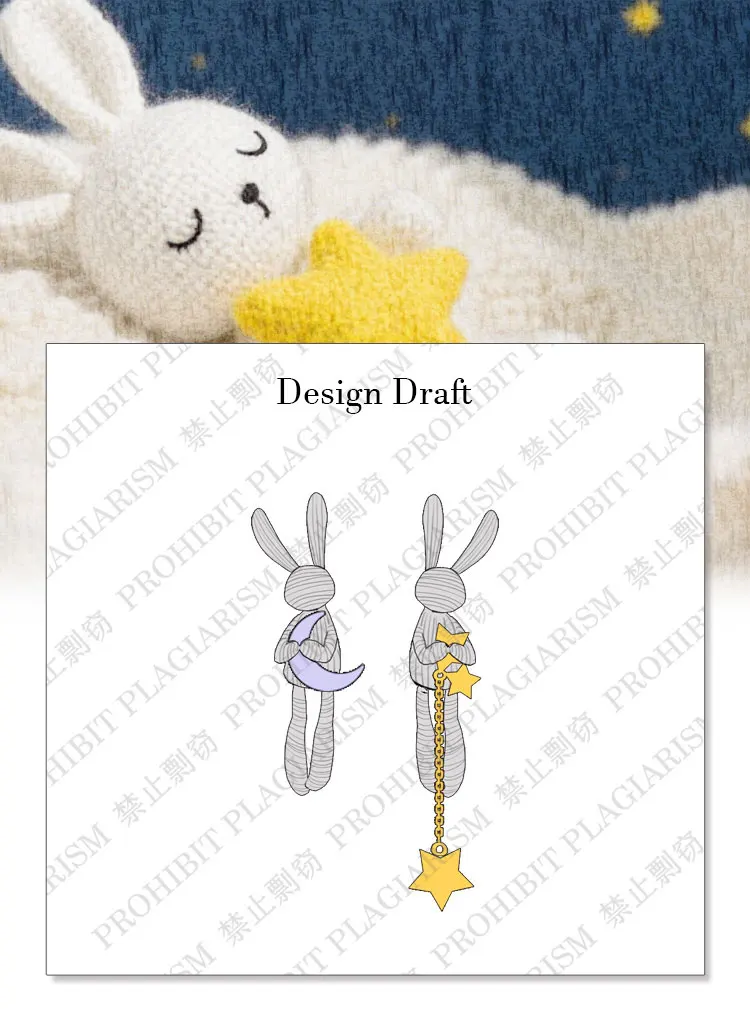 Thaya New Trendy Rabbit Design Women Drop Earring S925 Silver Needle Crystal Pendant Earrings For Women Vintage Fine Jewelry