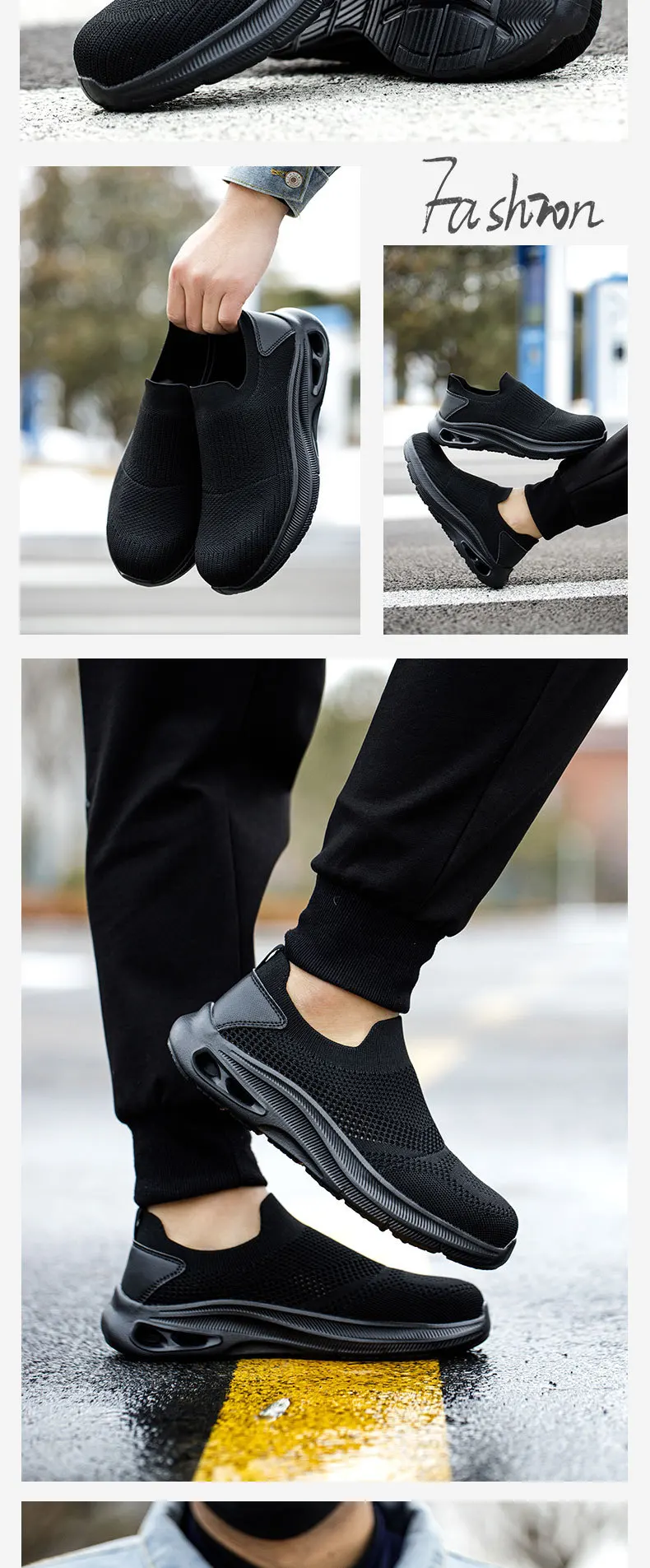 2026 Breathable Mens Work Safety Shoes Lightweight Steel Toe Anti Smashing Anti Slip Indestructible Male Boots Footwear Sneakers
