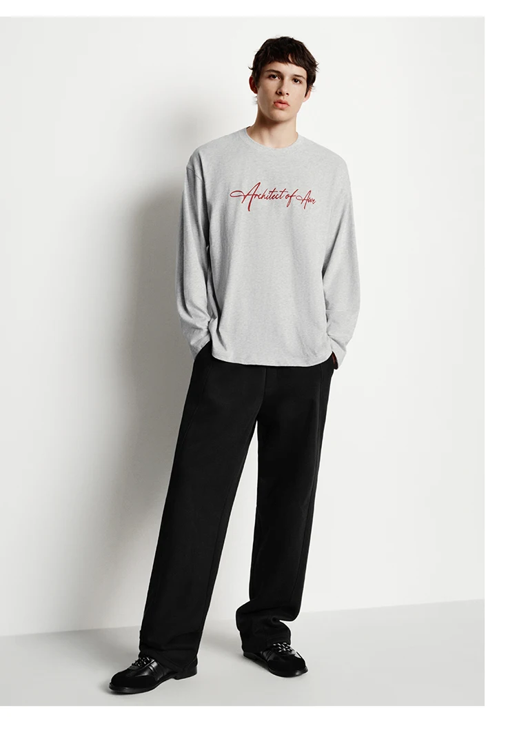 Semir Long Sleeve T-Shirt Unisex Couple Style Basic Versatile Top for Everyday Commuting 2025 Autumn New Arrival