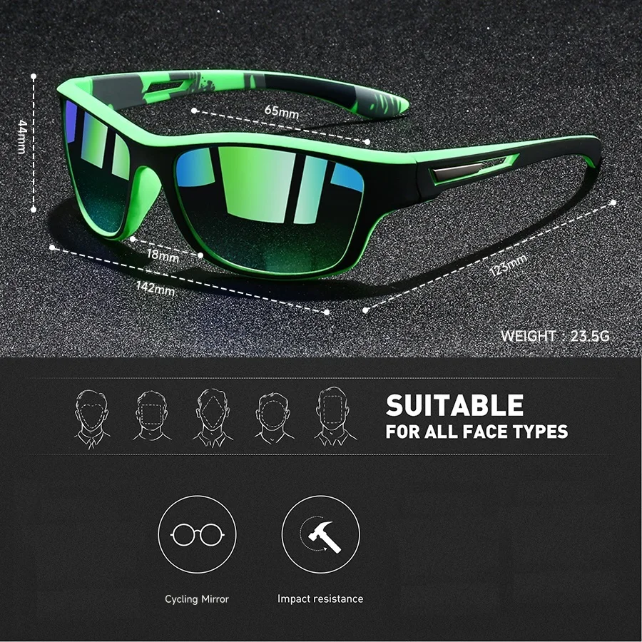 20PCS Eyewear Fashion Vintage Pattern Driving Fishing Sports Sunglasses Men Women Running Mountaineering Man Sun Glasses
