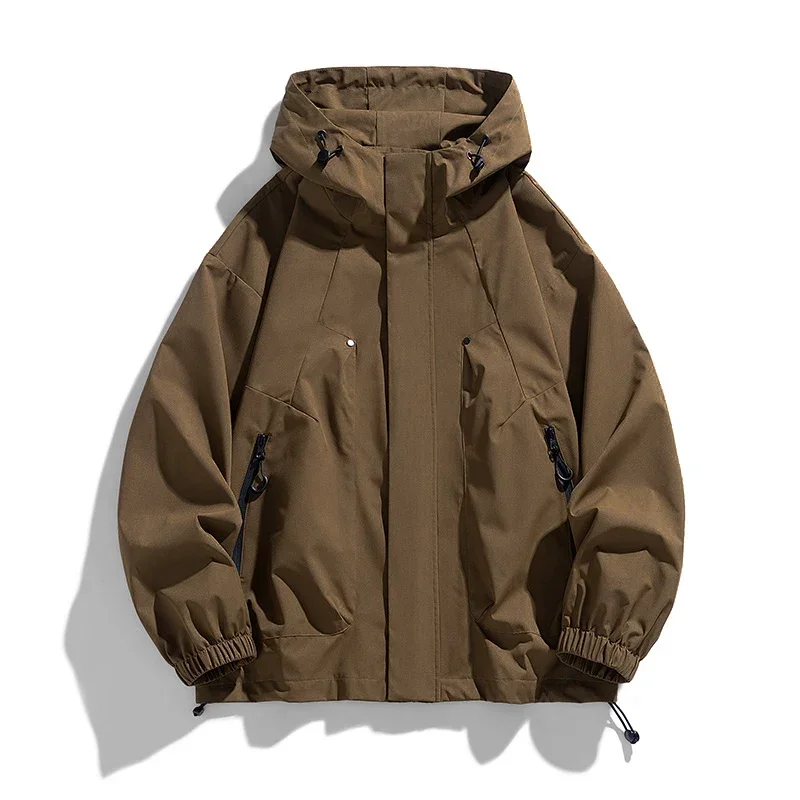 Softshell 8XL Men Jacket Hooded Windbreaker Trench Oversize 6XL 7XL Plus Size Waterproof Black Bomber Camping Loose Thin Coats