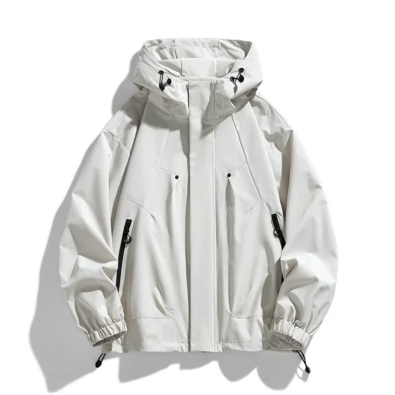 Softshell 8XL Men Jacket Hooded Windbreaker Trench Oversize 6XL 7XL Plus Size Waterproof Black Bomber Camping Loose Thin Coats