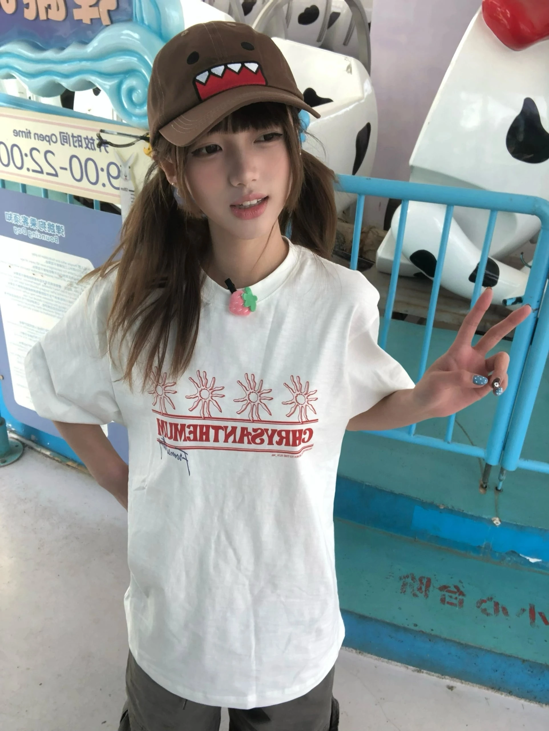 Karrram Japanese Y2k Letter Print T-shirt 2000s Aesthetics Oversized Tops Vintage Harajuku Short Sleeve Tee Shirt American Retro