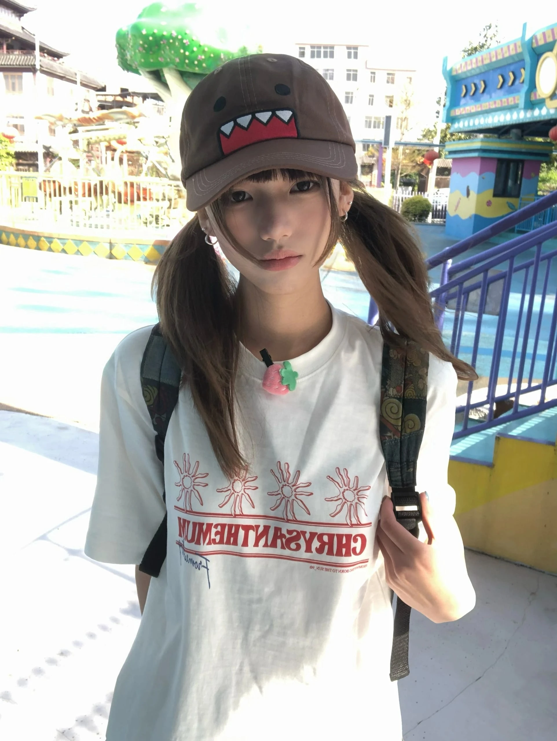 Karrram Japanese Y2k Letter Print T-shirt 2000s Aesthetics Oversized Tops Vintage Harajuku Short Sleeve Tee Shirt American Retro