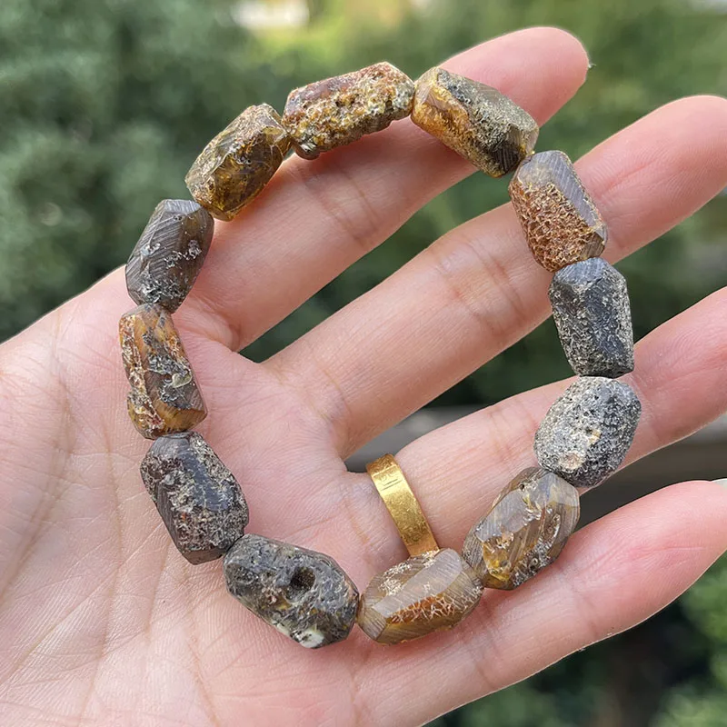 Yoowei Baltic Medical Amber Bracelet for Unisex Original Handmade Fashion Diy Healing Yellow Amber Jewelry Accessories Wholesale