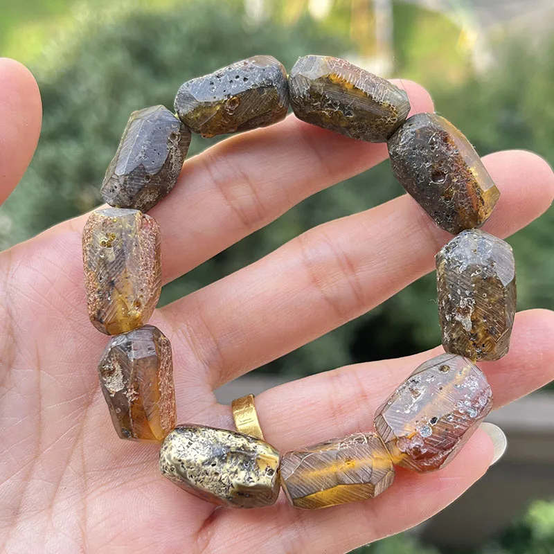 Yoowei Baltic Medical Amber Bracelet for Unisex Original Handmade Fashion Diy Healing Yellow Amber Jewelry Accessories Wholesale