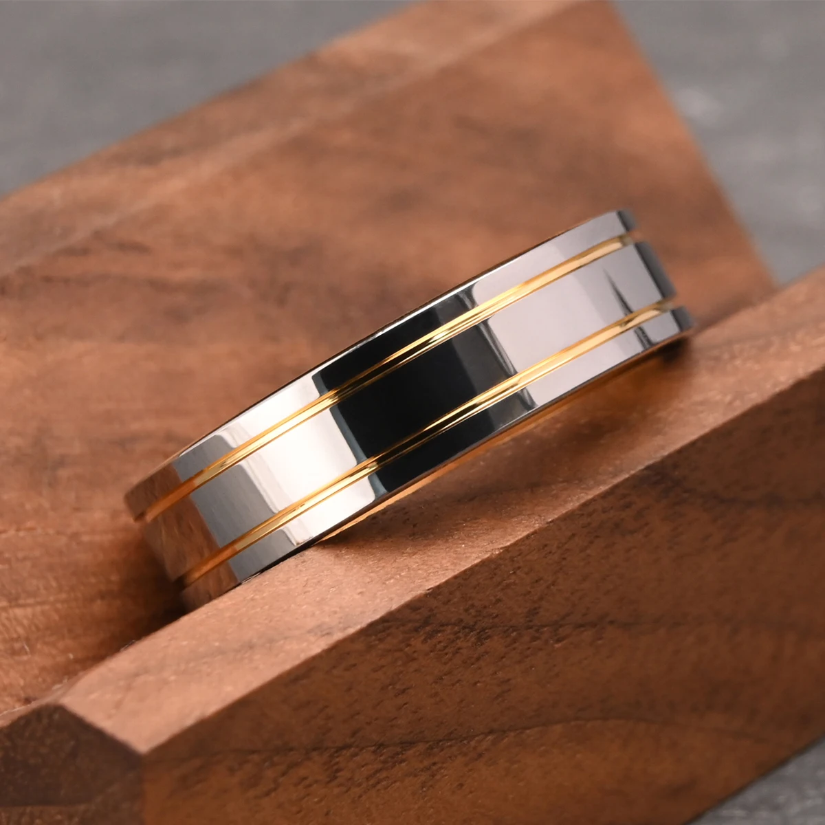 6MM Tungsten Carbide Ring Men's Wedding Bands Couple Engagement Rings Anillos Bague Homme Pareja De Compromiso Fashion Jewelry