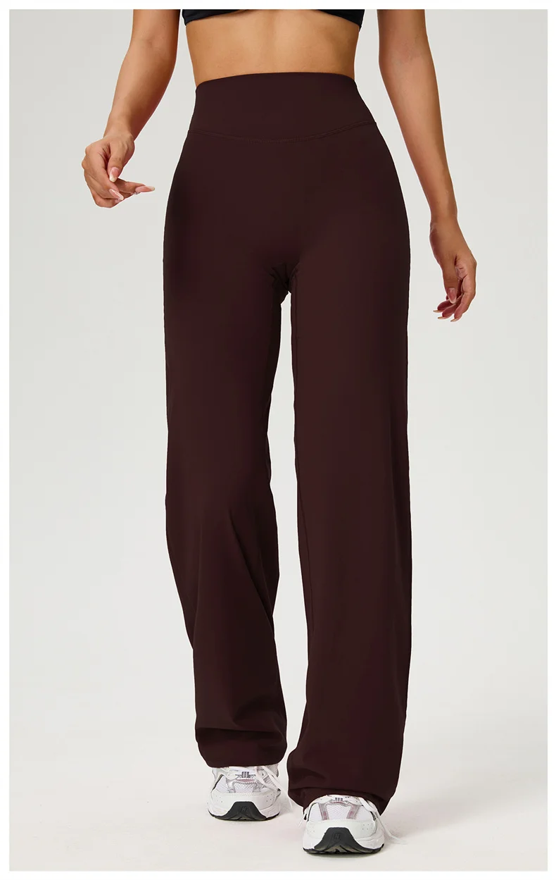 TRY TO BN Straight Leg Leggings Yoga Pants Women Buttery High Waisted Tummy Control Fitness Pilates Workout Bottoms Gym Clothes